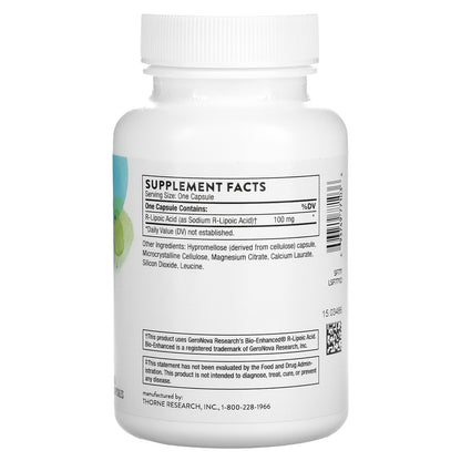 Thorne, R-Lipoic Acid, 60 Capsules