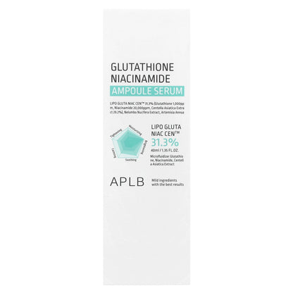 APLB, Glutathione Niacinamide, Ampoule Serum, 1.35 fl oz (40 ml)