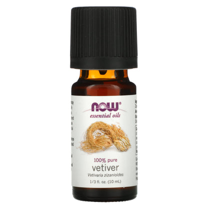 NOW Foods, Essential Oils, Vetiver, 1/3 fl oz (10 ml)