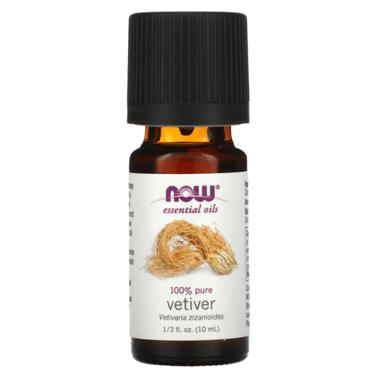 NOW Foods, Essential Oils, Vetiver, 1/3 fl oz (10 ml)