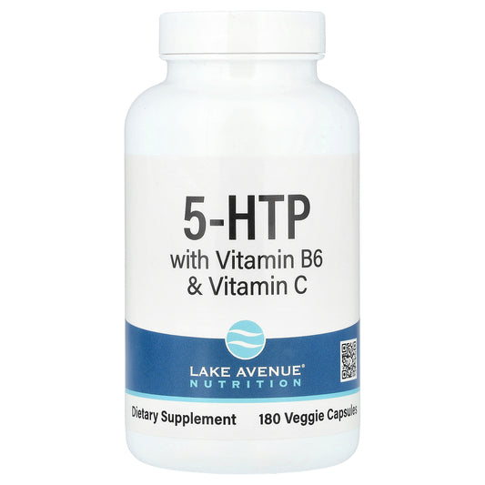 Lake Avenue Nutrition, 5-HTP with Vitamin B6 & Vitamin C, 180 Veggie Capsules