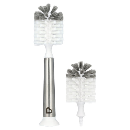 Munchkin, Shine™, Premium Stainless Steel, Bottle Brush, 3 Piece Set