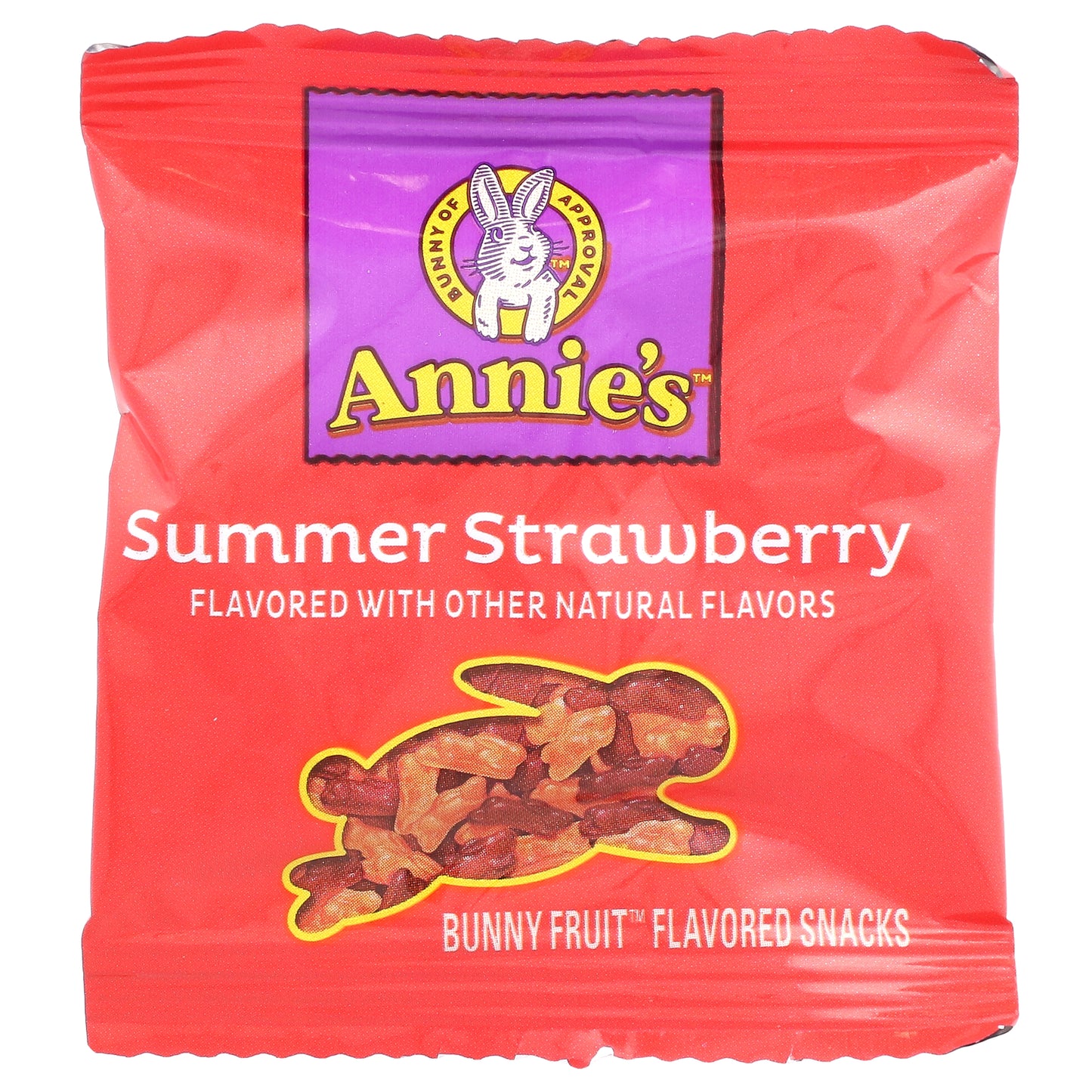 Annie's Homegrown, Organic Bunny Fruit™ Snacks, Summer Strawberry, 10 Pouches, 0.7 oz (19 g) Each