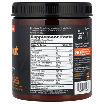 21st Century, Full Fuel 365™, Pre-Workout Performance, Blue Razz, 5.8 oz (165 g)