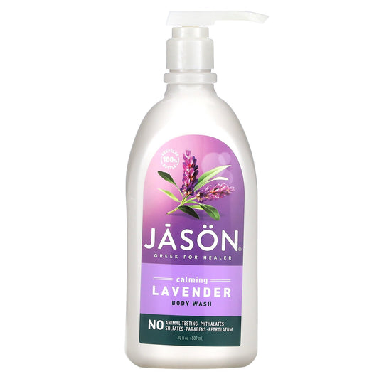 Jason Natural, Body Wash, Calming Lavender, 30 fl oz (887 ml)