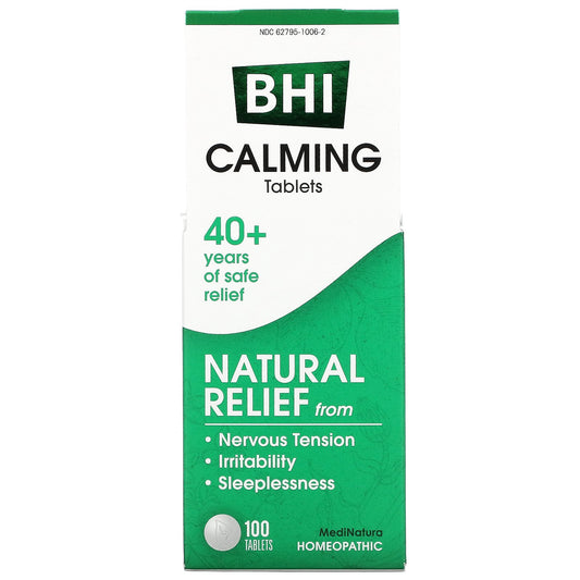 MediNatura, BHI, Calming, 100 Tablets