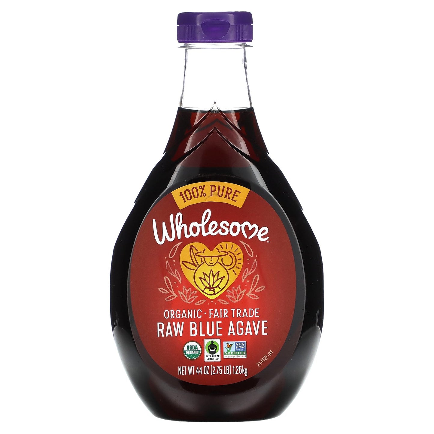 Wholesome Sweeteners, Organic Raw Blue Agave, 44 oz (1.25 kg)