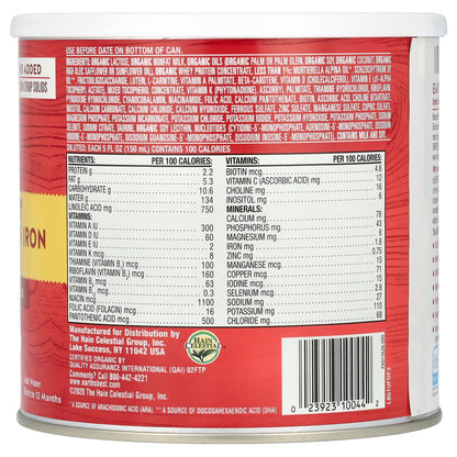 Earth's Best, Organic Dairy Infant Formula with Iron, Birth to 12 Months, 21 oz (595 g)