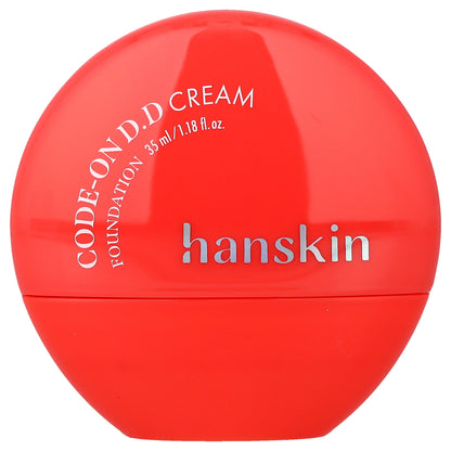 Hanskin, Code-On D.D Cream Foundation, 19NC Porcelain, 1.18 fl oz (35 ml)