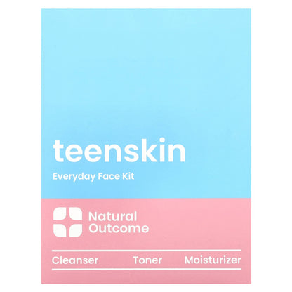 Natural Outcome, Teen Skin, Everyday Face Kit, 3 Piece Kit