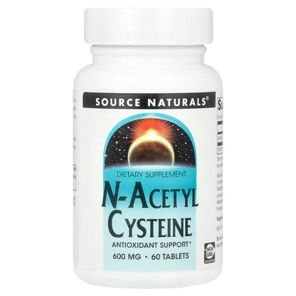 Source Naturals, N-Acetyl Cysteine, 600 mg, 60 Tablets