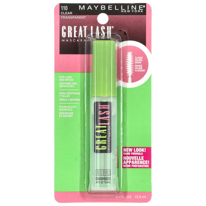 Maybelline, Great Lash® Mascara, 110 Clear, 0.44 fl oz (13 ml)