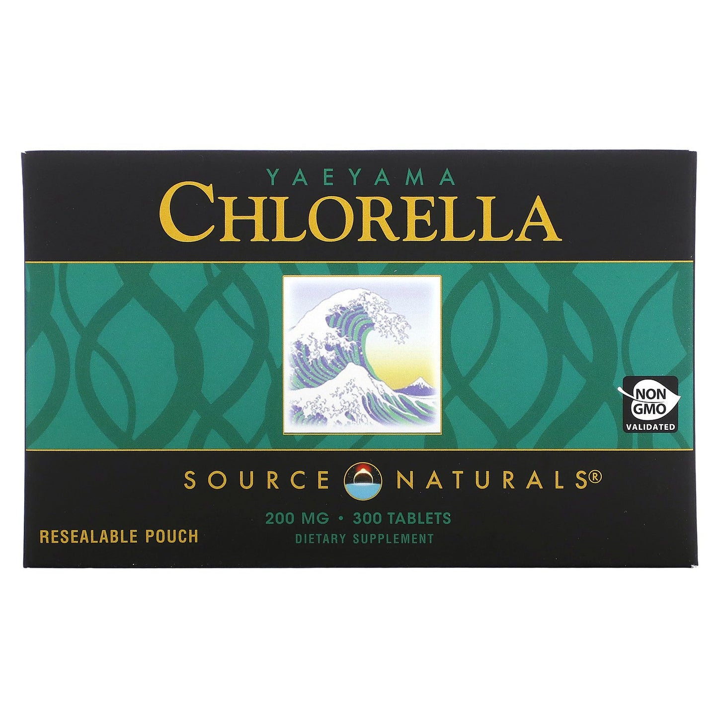 Source Naturals, Yaeyama Chlorella®, Resealable Pouch, 200 mg, 300 Tablets (20 mg per Tablet)