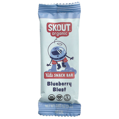 Skout Organic, Kids Snack Bars, Blueberry Blast, 6 Bars, 0.85 oz (24 g) Each