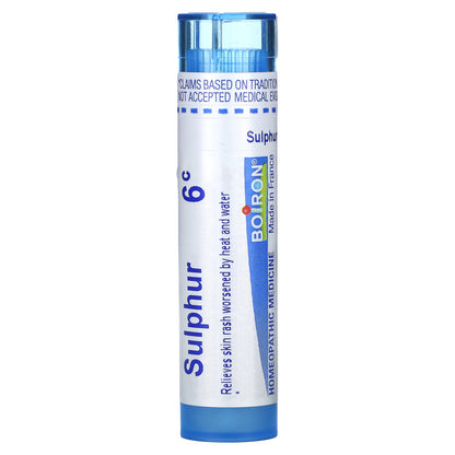 Boiron, Sulphur, 6C, Skin Rash Relief, Approx 80 Pellets