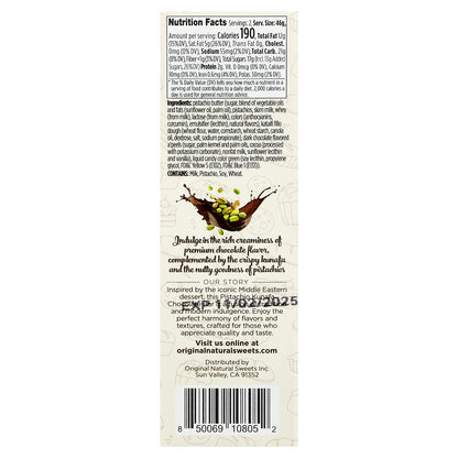 Original Natural Sweets, Dubai Dark Chocolate Bar, 3.2 oz (91 g)