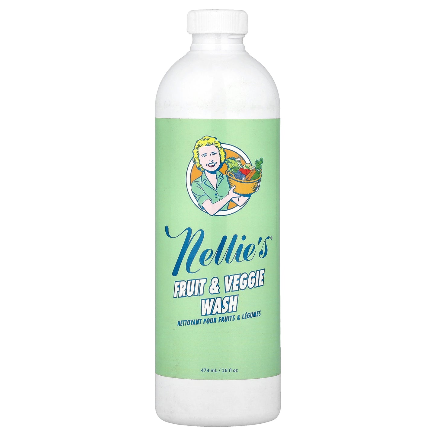 Nellie's, Fruit & Veggie Wash, 16 fl oz (474 ml)