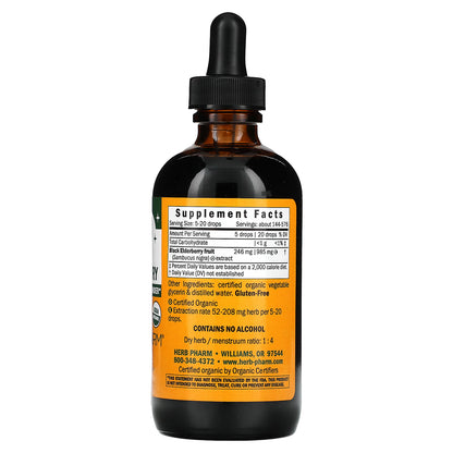 Herb Pharm, Kids, Black Elderberry, Alcohol Free, 246 mg, 4 fl oz (120 ml)