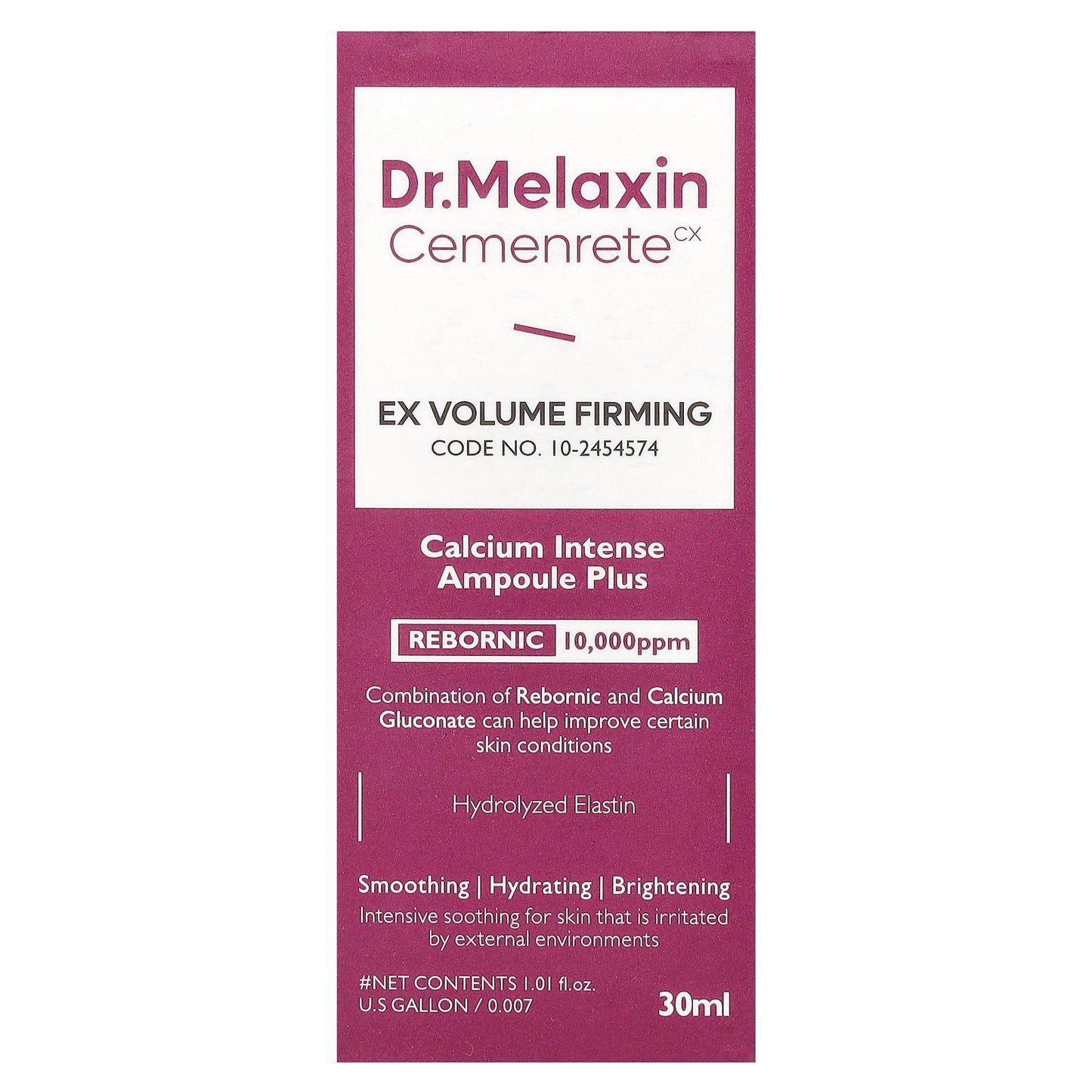 Dr.Melaxin, Cemenrete, Calcium Intense Ampoule Plus, 1.01 fl oz (30 ml)