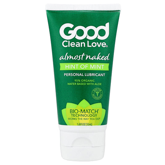 Good Clean Love, Almost Naked®, Personal Lubricant, Hint of Mint, 1.69 fl oz (50 ml)