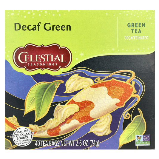 Celestial Seasonings, Green Tea, Decaf, 40 Tea Bags, 2.6 oz (74 g)