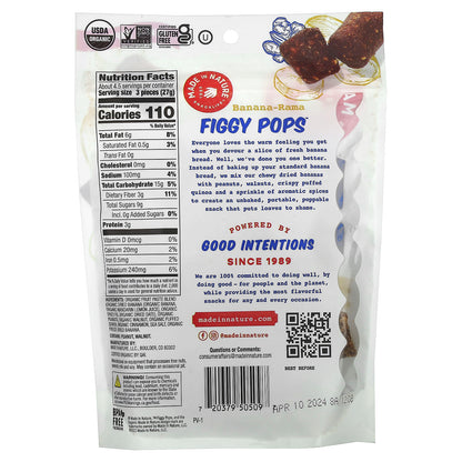 Made in Nature, Figgy Pops, Banana-Rama, 4.2 oz (119 g)