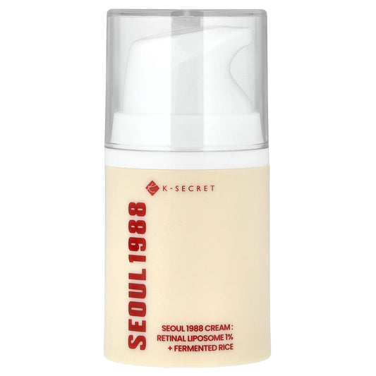 K-Secret, Seoul 1988 Cream, Retinal Liposome 1% + Fermented Rice, 1.69 fl oz (50 ml)