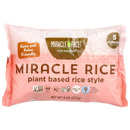 Miracle Noodle, Miracle Rice®, Plant Based Rice, 8 oz (227 g)