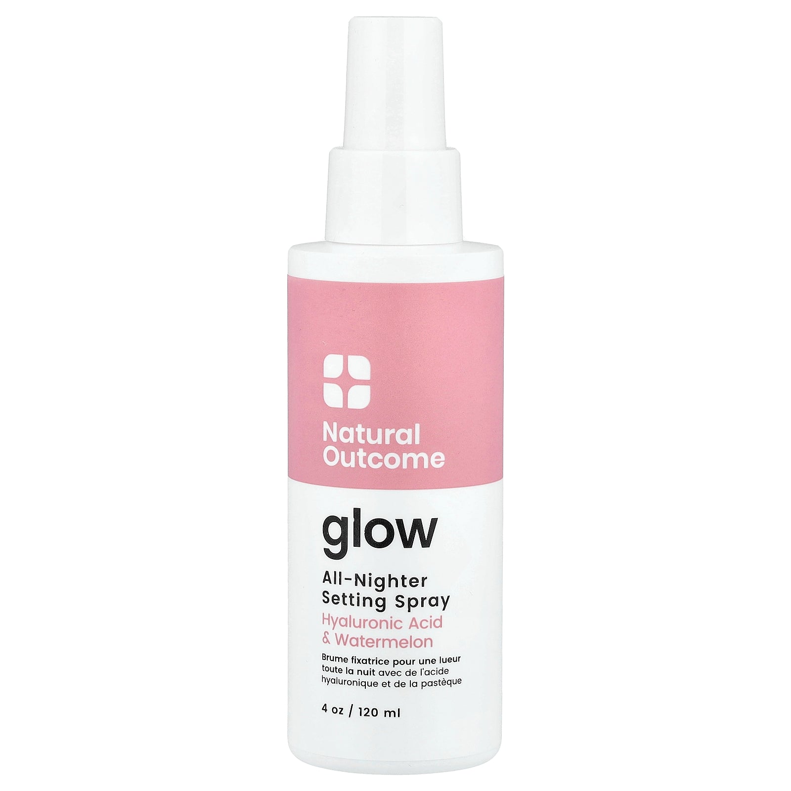 Natural Outcome, Glow, All-Nighter Setting Spray, 4 oz (120 ml)