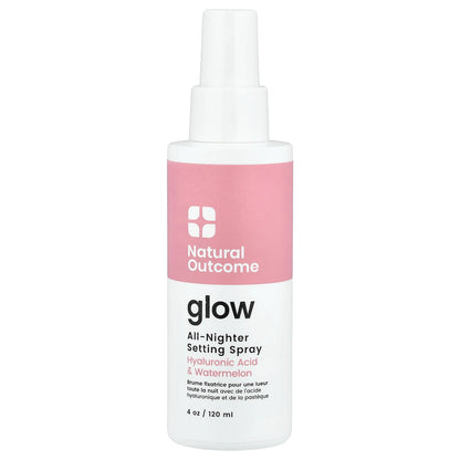 Natural Outcome, Glow, All-Nighter Setting Spray, 4 oz (120 ml)