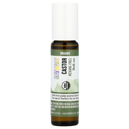Aura Cacia, Roll-On, Castor, 0.31 fl oz (9.2 ml)