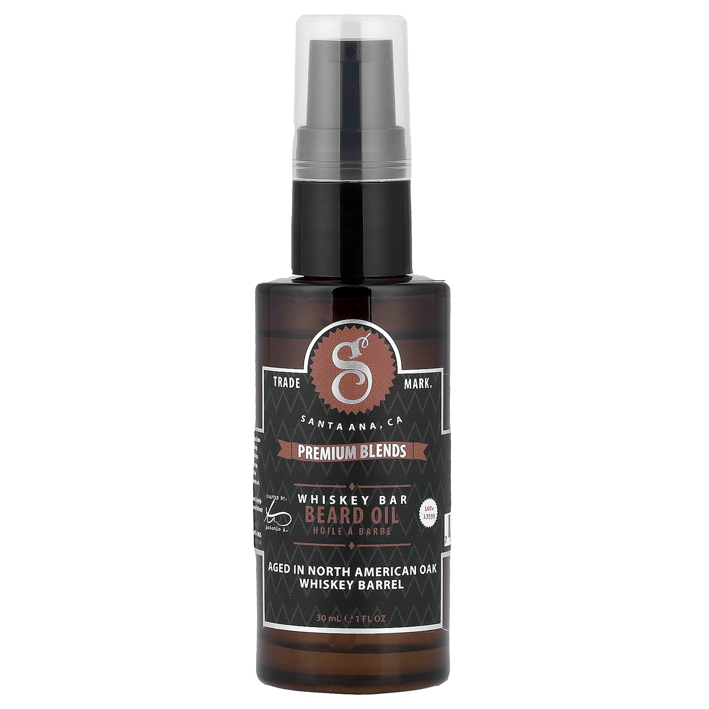 Suavecito, Premium Blends Beard Oil, Whiskey Bar, 1 fl oz (30 ml)