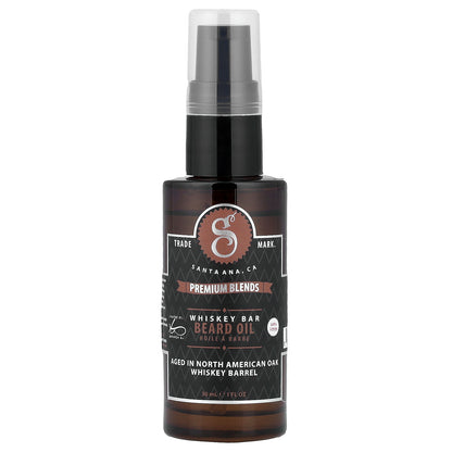 Suavecito, Premium Blends Beard Oil, Whiskey Bar, 1 fl oz (30 ml)