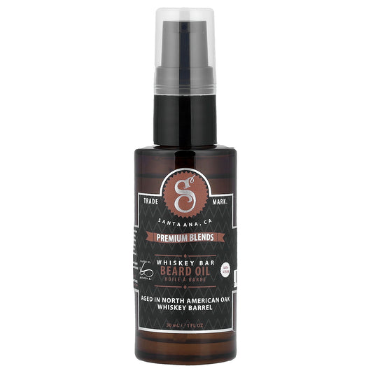Suavecito, Premium Blends Beard Oil, Whiskey Bar, 1 fl oz (30 ml)