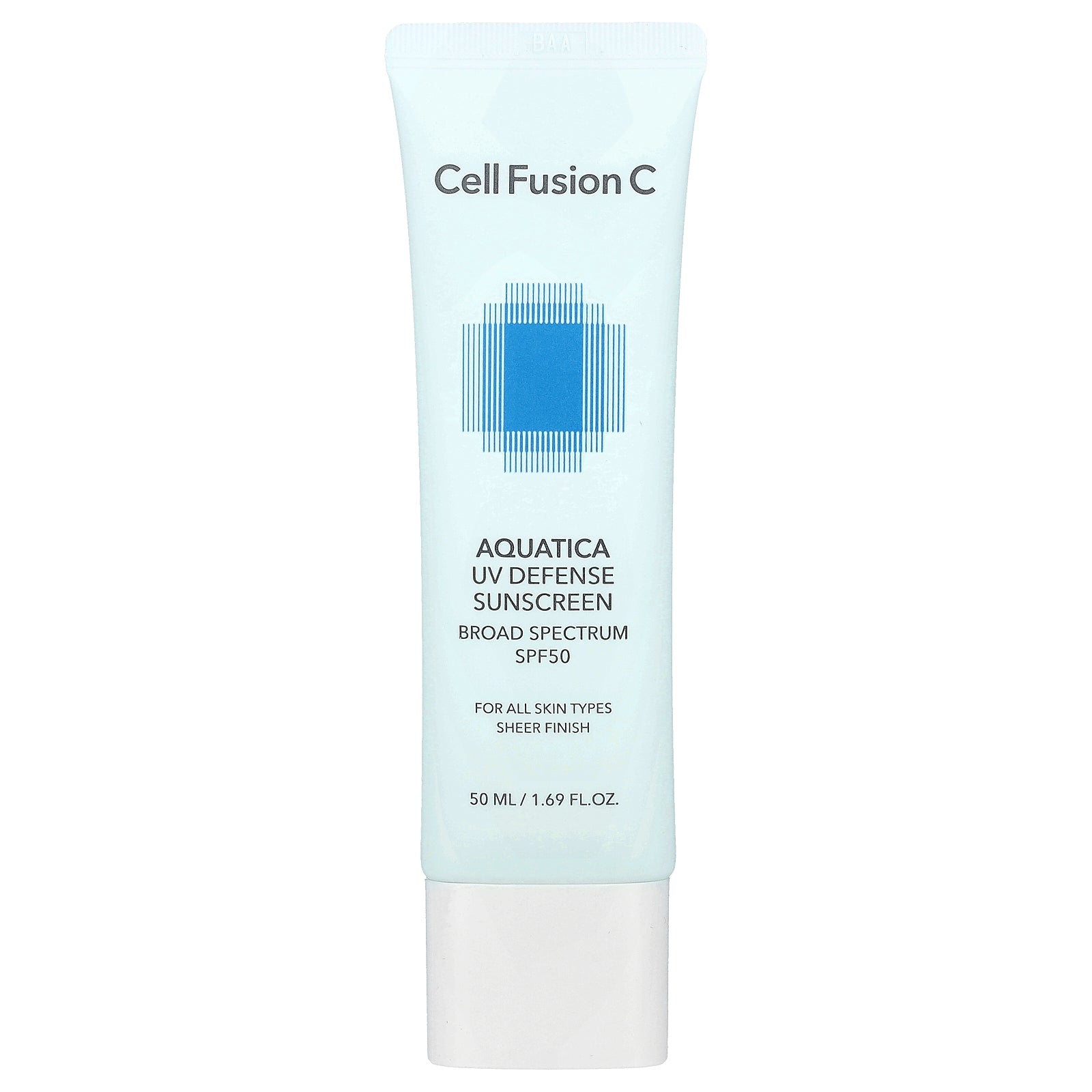 Cell Fusion C, Aquatica UV Defense Sunscreen, For All Skin Types, SPF 50, 1.69 fl oz (50 ml)