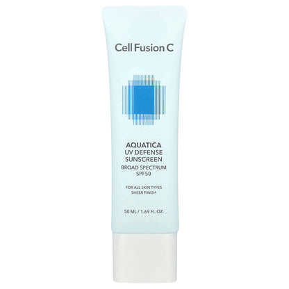 Cell Fusion C, Aquatica UV Defense Sunscreen, For All Skin Types, SPF 50, 1.69 fl oz (50 ml)