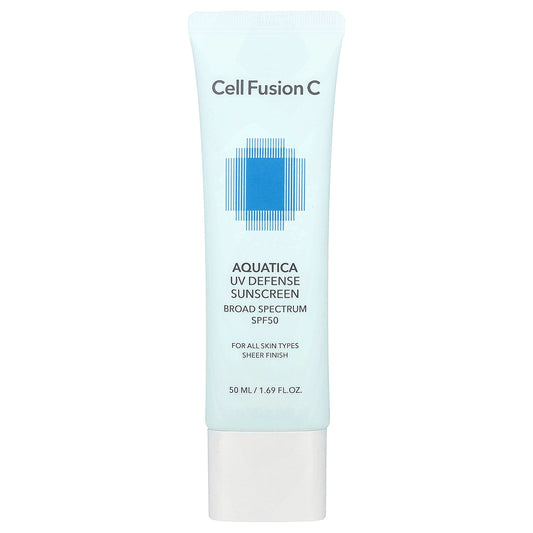 Cell Fusion C, Aquatica UV Defense Sunscreen, For All Skin Types, SPF 50, 1.69 fl oz (50 ml)