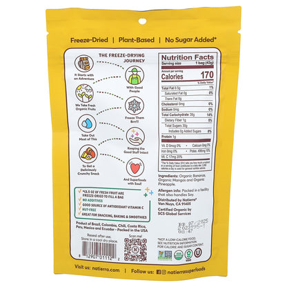 Natierra, Organic Freeze-Dried Tropical Fruits, 1.5 oz (43 g)