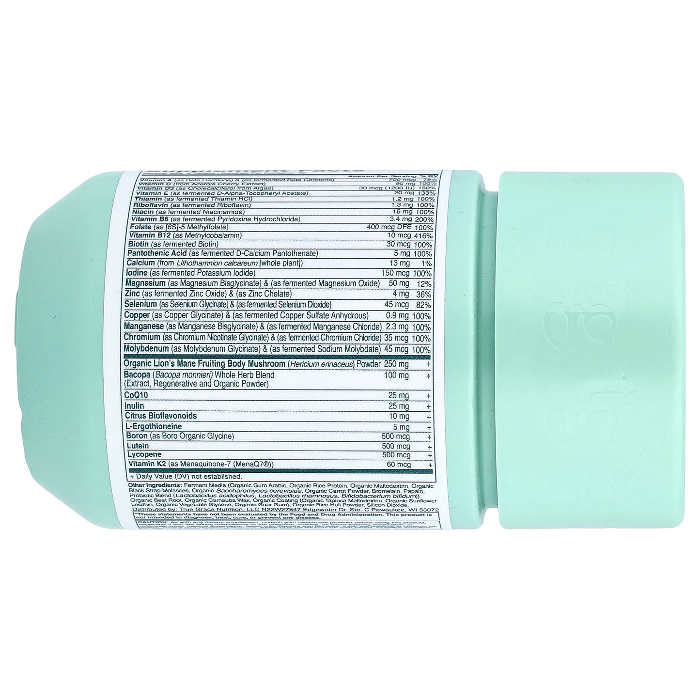 True Grace, Daily Women's Multivitamin 50+, 60 Easy-To-Swallow Tablets