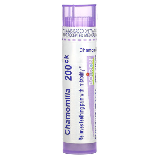 Boiron, Chamomilla, 200CK, Teething  & Irritability, Approx 80 Pellets