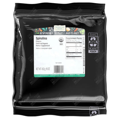 Frontier Co-op, Organic Spirulina Powder, 16 oz (453 g)