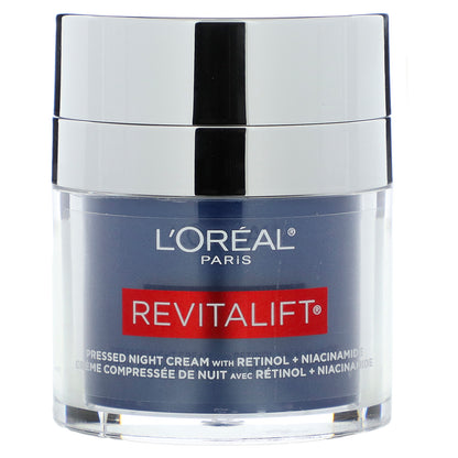 L'Oréal, Revitalift, Pressed Night Cream with Retinol + Niacinamide, Fragrance Free, 1.7 oz (48 g)