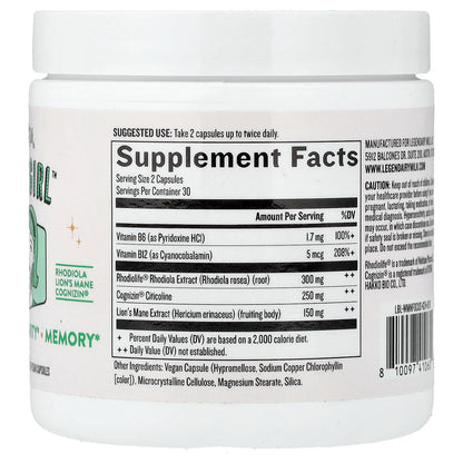 Legendairy Milk, Clever Girl™, 60 Vegan Capsules