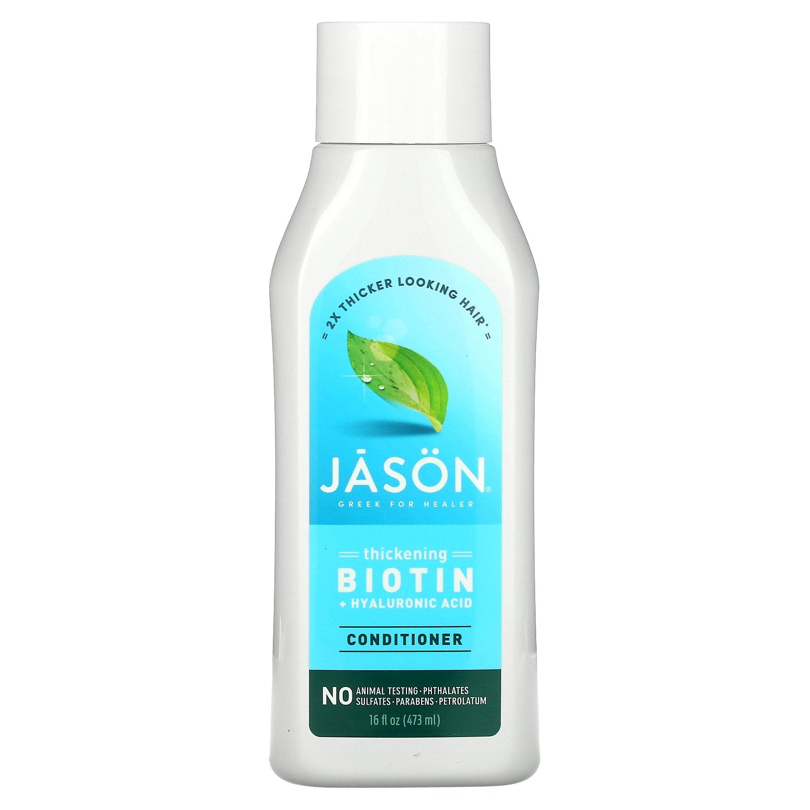 Jason Natural, Conditioner, Biotin + Hyaluronic Acid, 16 oz (473 ml)