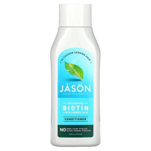 Jason Natural, Conditioner, Biotin + Hyaluronic Acid, 16 oz (473 ml)