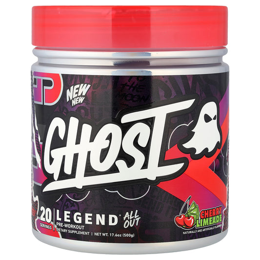 Ghost, Legend® All Out Pre-Workout, Cherry Limeade, 17.6 oz (500 g)