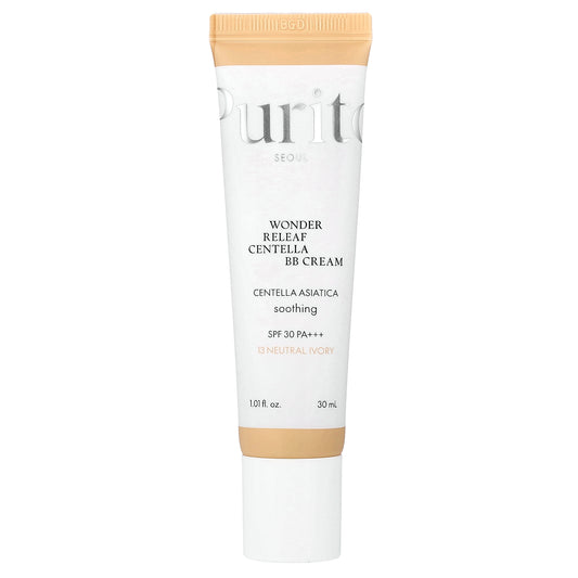 Purito, Wonder Releaf Centella BB Cream, SPF 30 PA+++, 13 Neutral Ivory , 1.01 fl oz (30 ml)