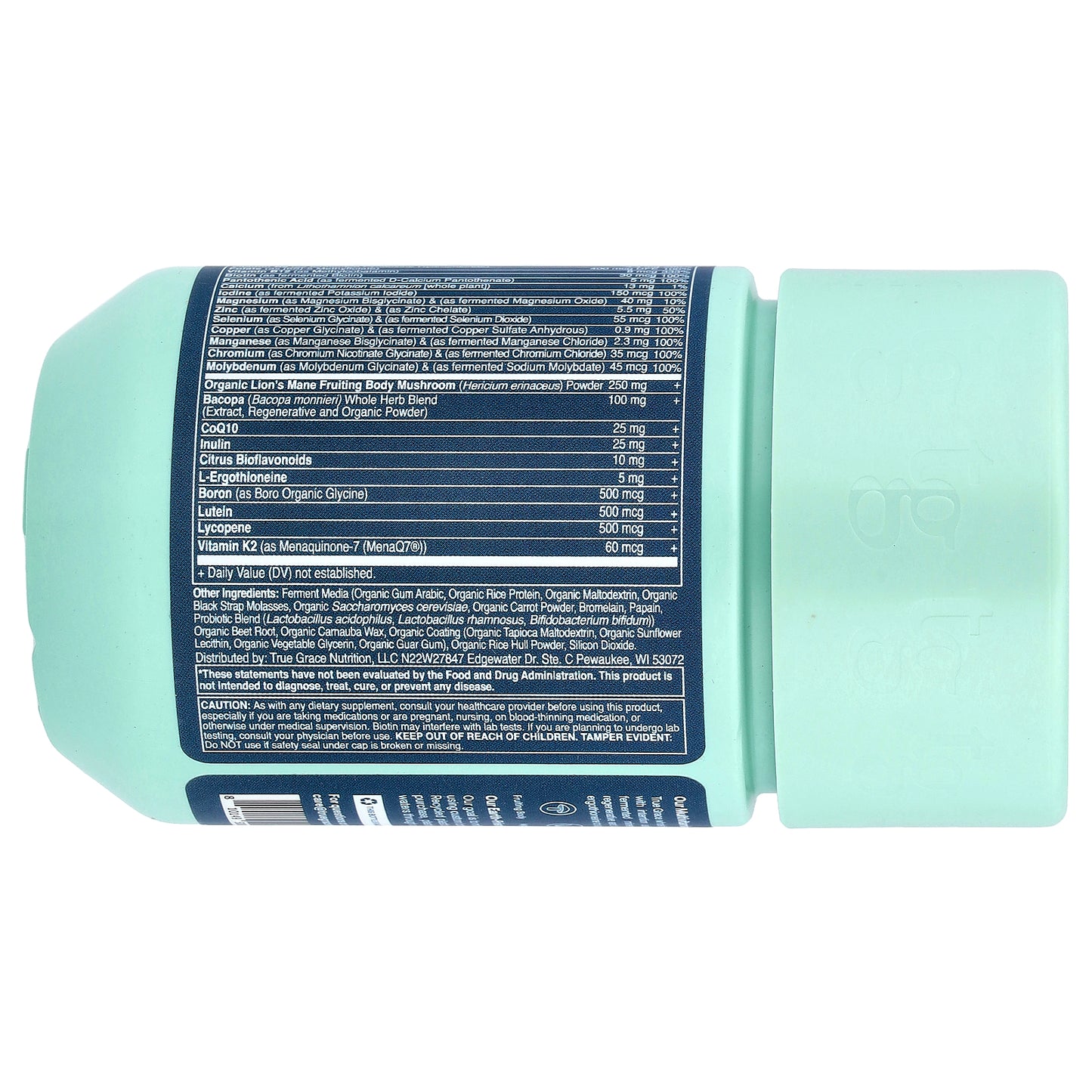 True Grace, Daily Men's Multivitamin 50+, 60 Easy-To-Swallow Tablets