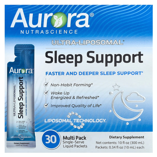 Aurora Nutrascience, Ultra-Liposomal®, Sleep Support, 30 Packets, 0.34 fl oz (10 ml) Each