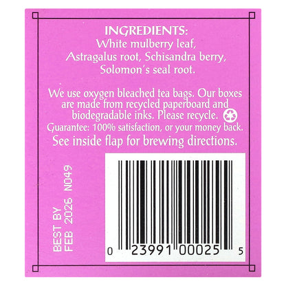 Triple Leaf Tea, Mulberry Leaf Tea, Caffeine-Free, 20 Tea Bags, 1.16 oz (33 g)